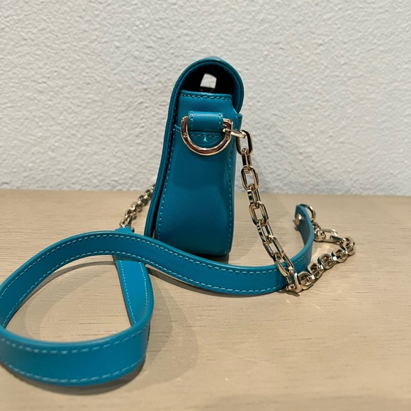 Tory Burch Robinson Chain Mini Crossbody Electric Eel - Picture 6 of 7